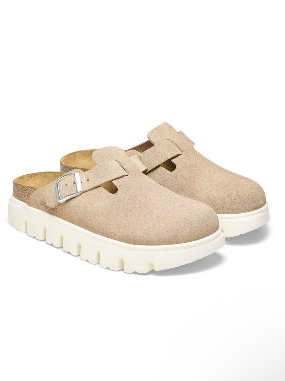 NWT🧡🔥Papillio by Birkenstock - Taupe Boston Chunky Platform Clog - 9